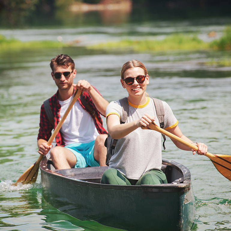 Canoeing on the Sundays River.